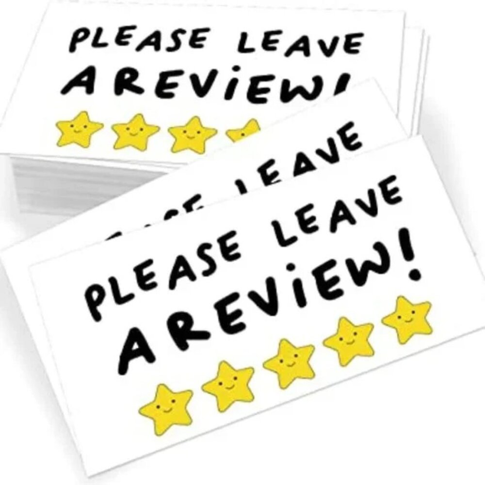 30 PCS Please Leave A Review Business Thank You Cards